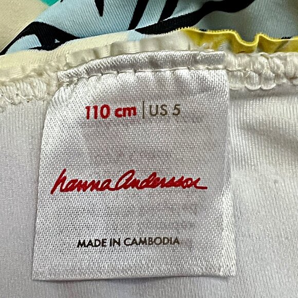 Hanna Andersson Girls One Piece Swimsuit Colorful Sea Shells Pull-On Beach Suit - Picture 10 of 10